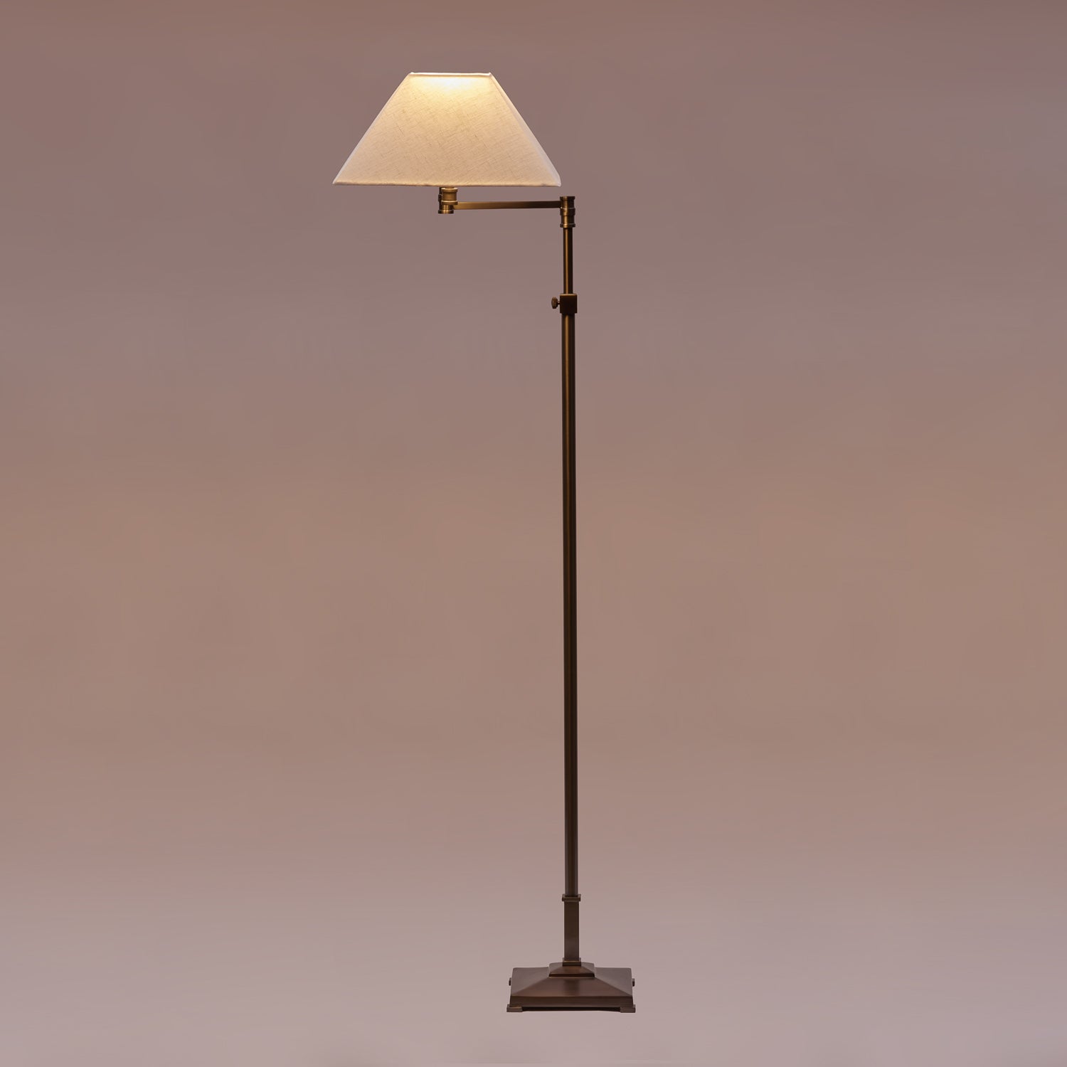 Aurora Bronze Table Lamp with Linen Shade