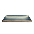 Coastal Indigo Stripe Rectangle Platter