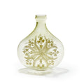 Forest Bloom Etched Glass Vase