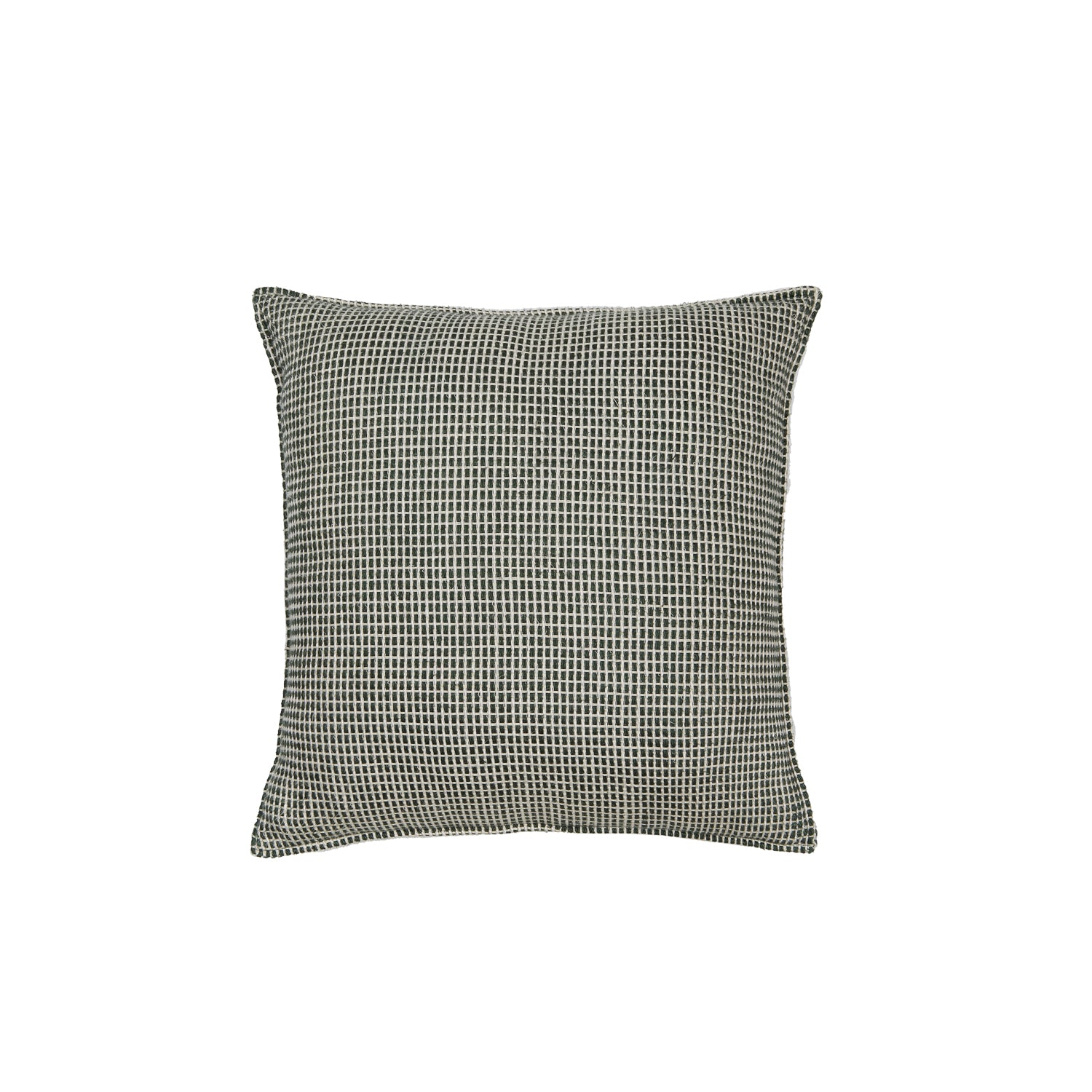 Green Tetris Geometric Cotton-Linen