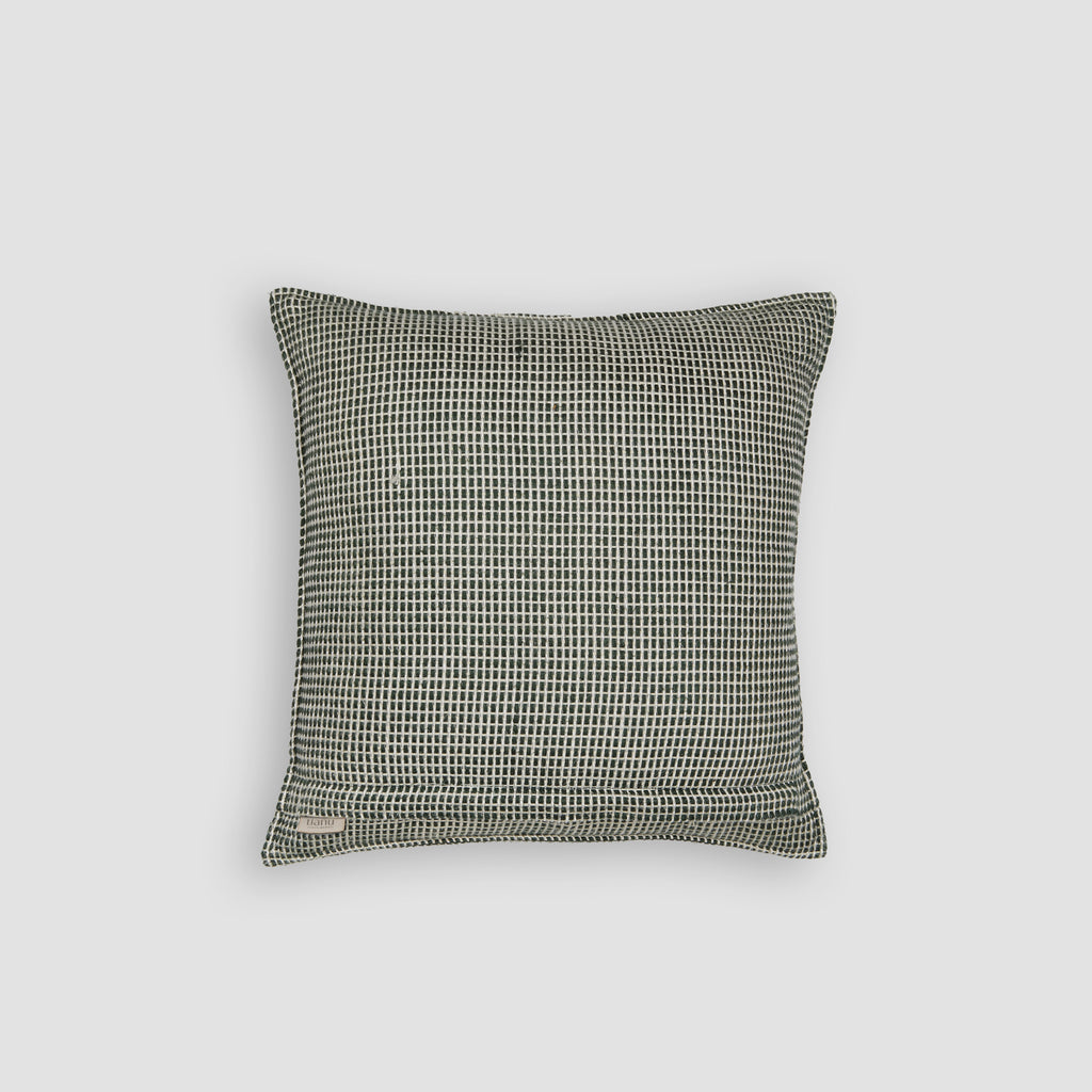 Green Tetris Geometric Cotton-Linen