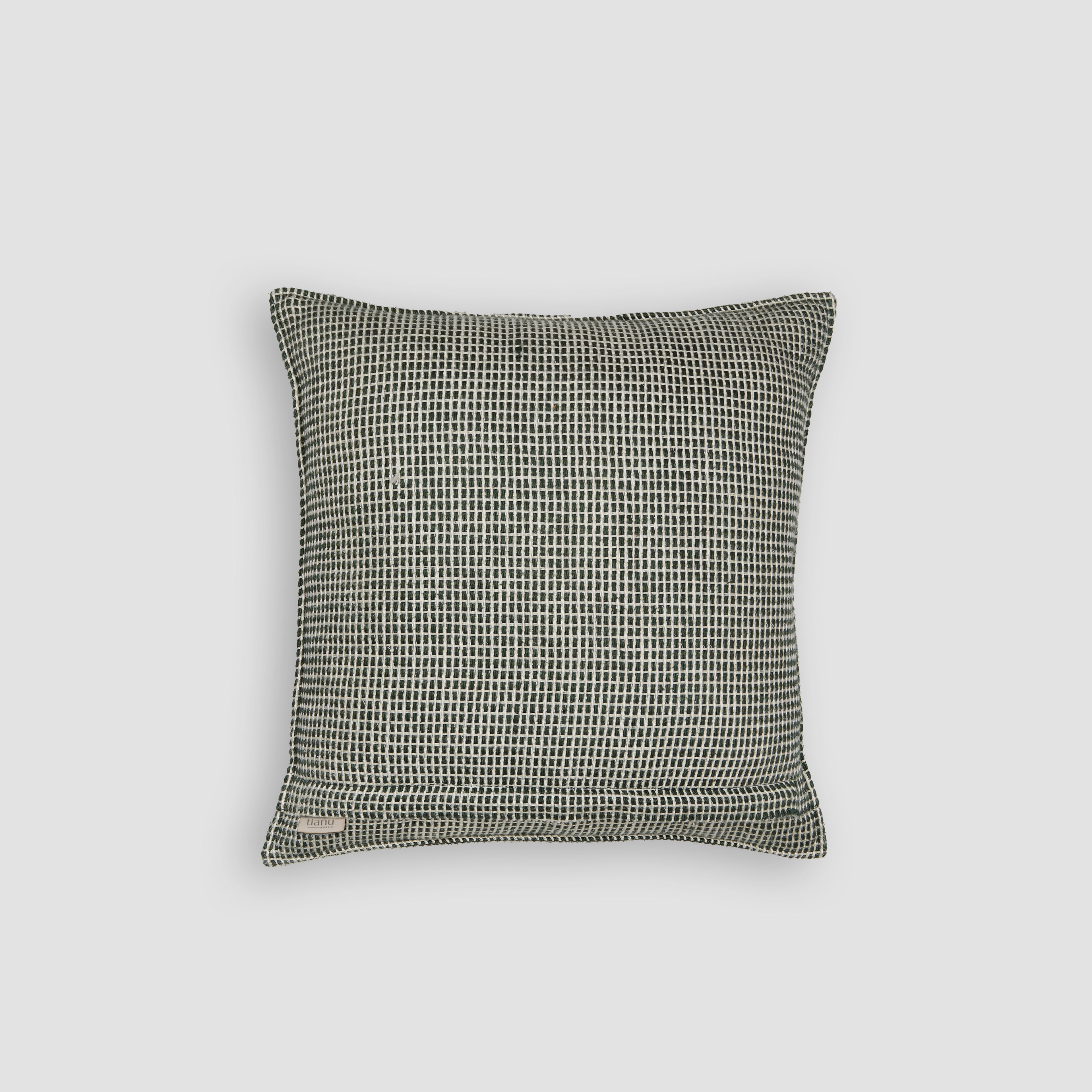 Green Tetris Geometric Cotton-Linen