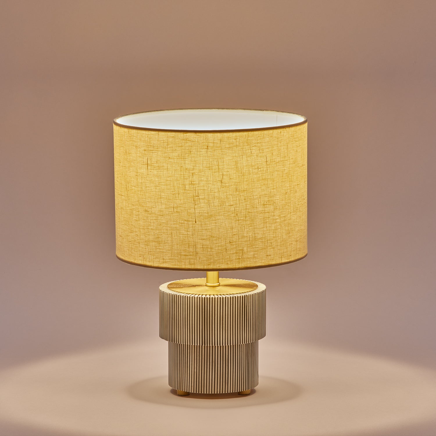 Horn Handcrafted Brass Table Lamp