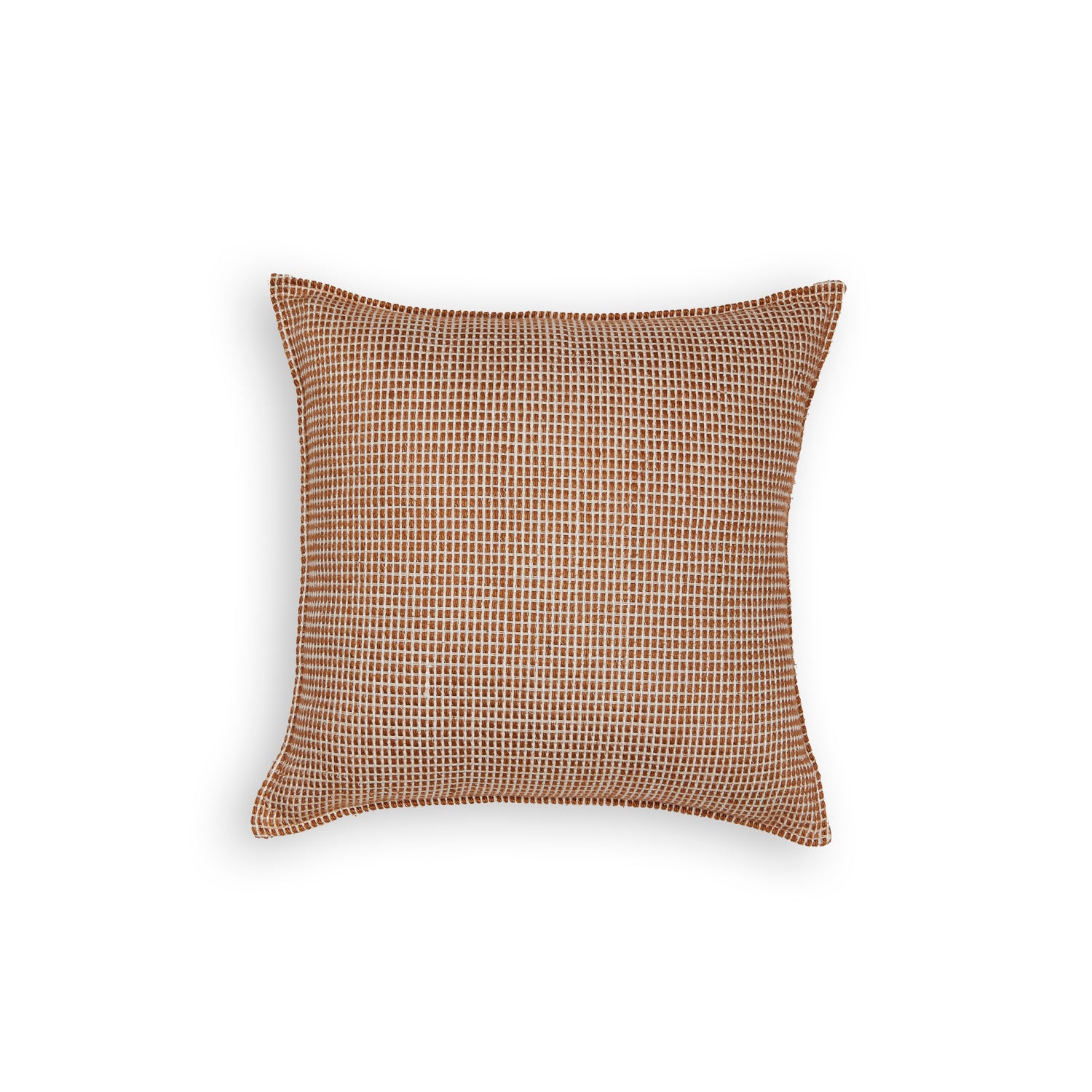 Rust Tetris Geometric Cotton-Linen