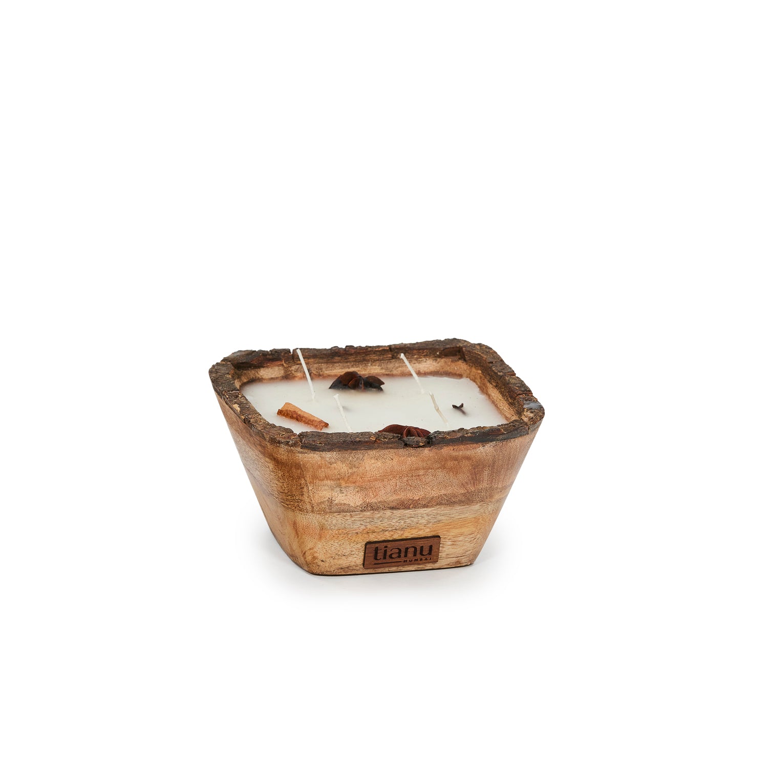 Spiced Cinnamon Scented Square Candle