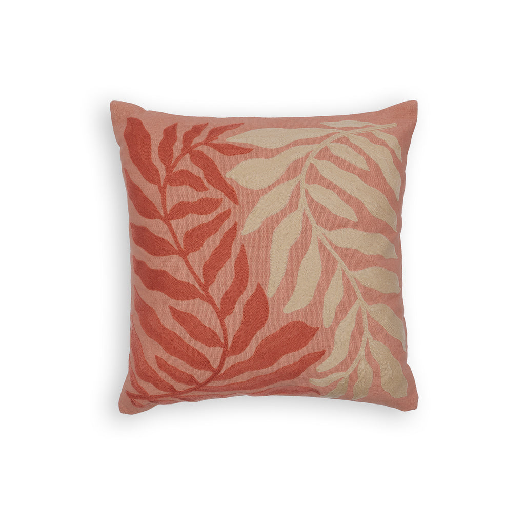 Trellis Blush Leaf Print